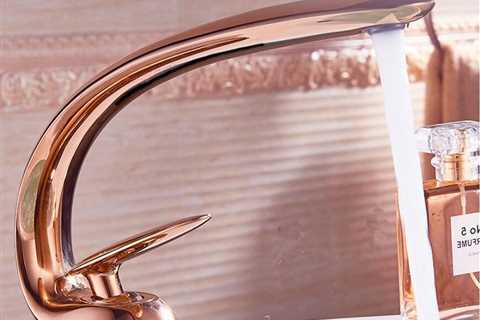 Modern Rose Gold Basin Faucet