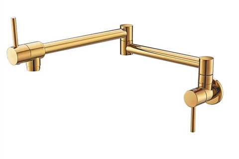 Wall Mounted Pot Filler Kitchen Tap (Gold, Brushed Gold, Rose Gold)