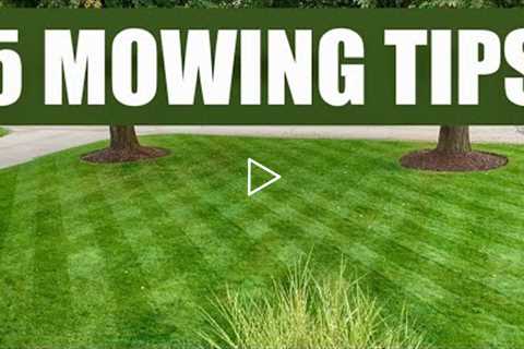 5 MOWING TIPS for a THICK GREEN LAWN