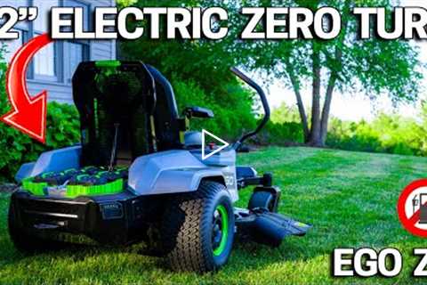 BIGGEST ELECTRIC ZERO TURN LAWN MOWER 52 INCHES! EGO Z6