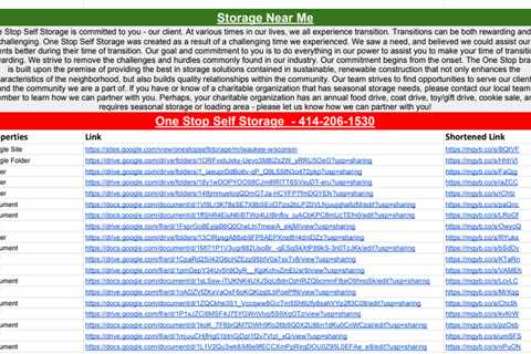 Storage Near Me - 414-206-1530 Links