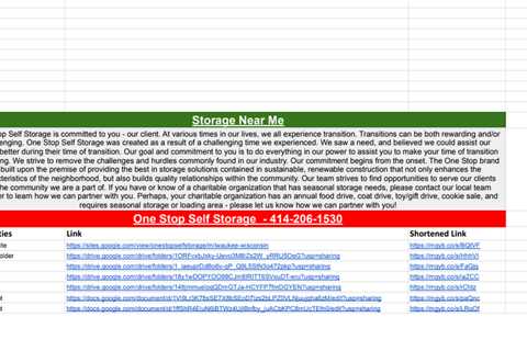 One Stop Self Storage Milwaukee WI - 414-206-1530 Links - Sheet1.pdf