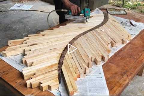 Woodworking Masterpiece From Discarded Wood // A Table With Fancy And Unique Design - DIY!