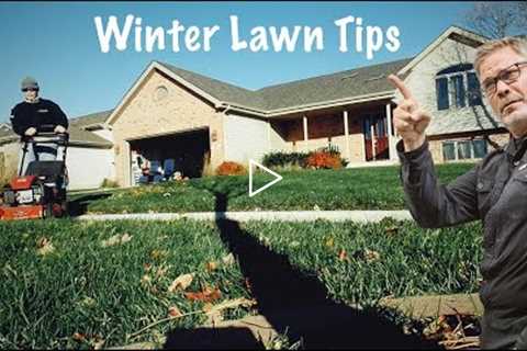 Fall Lawn Fertilizer // WINTERIZER and Late Fall Lawn Tips // ALL GRASS TYPES // Thrower' Down