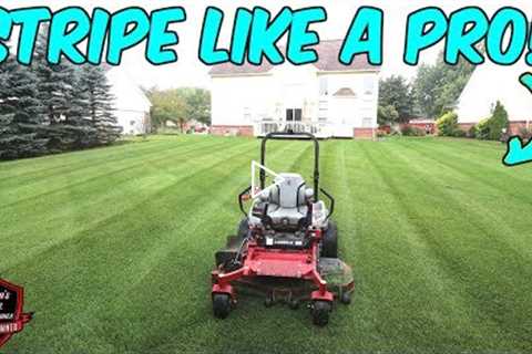 PERFECT STRIPES Every Time? ► How Do Lawn Care Pros Do It?!