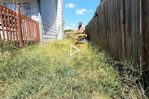 Disabled Vet SHOCKED We TRANSFORMED His CRAZY BACKYARD