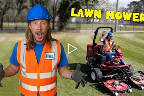 Lawn mower for kids | Cut the Grass with Handyman Hal