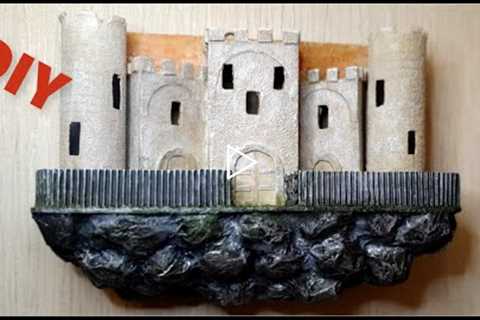 DIY / Old Castle of Recycled Cardboard / Paper Crafts / Wall Decor