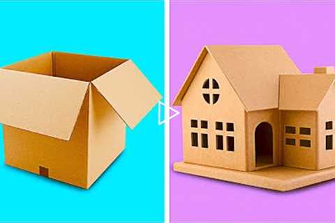 25 INCREDIBLE CARDBOARD CRAFTS TO MAKE AT HOME || Recycling Projects by 5-Minute Decor!