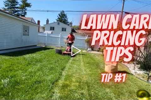 Lawn Care Pricing🤑[Overgrown lawn] Tips.#1 #lawncare #oddlysatisfying #pricingstrategy #getmoney