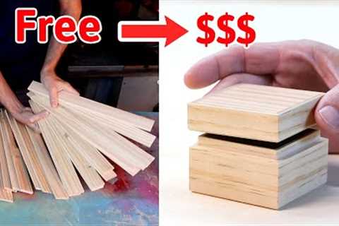 Making a simple, unadorned, valuable keepsake box from FREE pallet wood