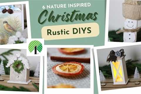 🎄6 DIY Dollar Tree Christmas Decor Crafts🎄 Nature Inspired Crafts | Bluebird Home & DIY