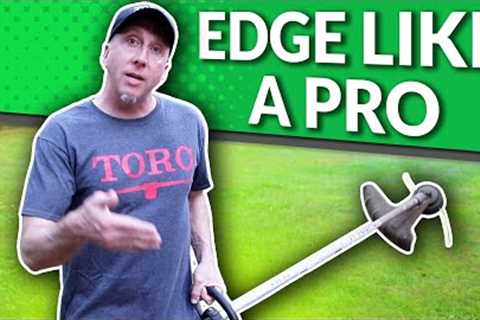 Lawn Edging with a Weed Eater: How To Edge Sidewalks and Driveways