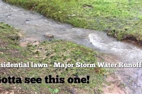 French Drain -Major Surface / Storm Water Runoff (got to see)-