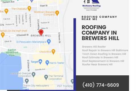 McHenry Roofing to Provide Roofing Services to the Brewers Hill Neighborhood in Baltimore MD