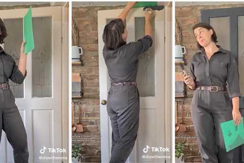 The Super Handy Hack to Painting a Door You'll Wish You Knew Before