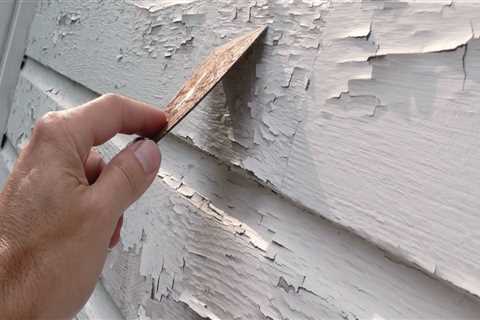 Can you paint over peeling paint outside?