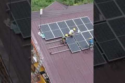 installing solar panel on roof #shorts