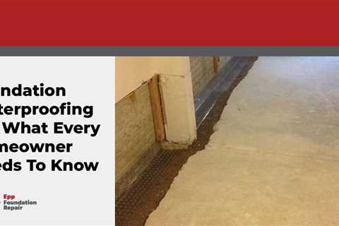 Foundation Waterproofing 101: Every Homeowner Needs To Know