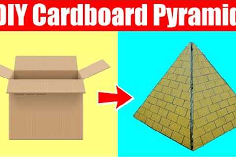 How to Make Pyramid from Cardboard | DIY Pyramid