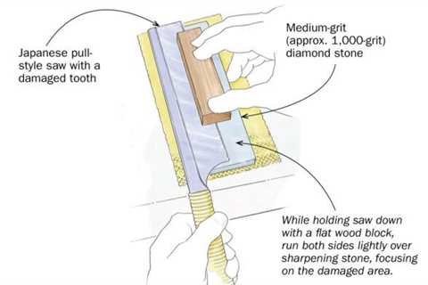 Quick fix for a bent or damaged saw tooth