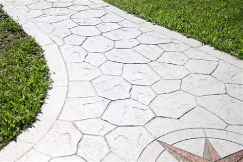 Stamped Concrete Walkway