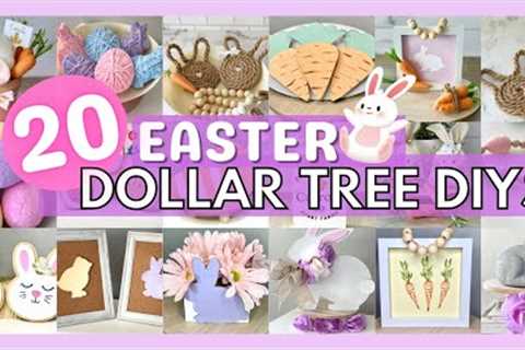 20 DOLLAR TREE EASTER DIYs | Easy and Quick Crafts and Decor Ideas | Dollar Tree Spring DIY 2023