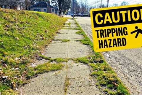 This HOMEOWNER Needed Some Serious Sidewalk Cleaning | Let''s Help Her Out!