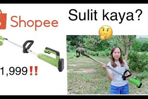 Cordless Grass Trimmer Review 2021 (Bili sa SHOPEE)