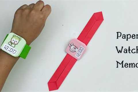 How To Make Easy Paper Watch Memo For Kids / Nursery Craft Ideas / Paper Craft Easy / KIDS crafts