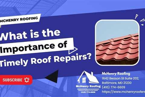 What is the Importance of Timely Roof Repairs?