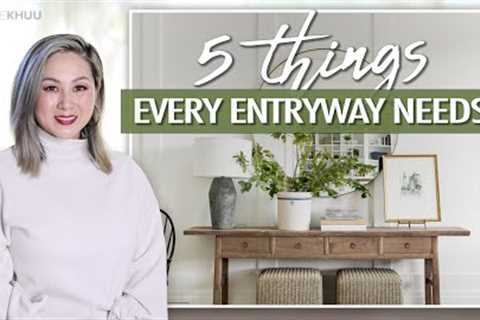 DESIGN HACKS! 5 Things Every Entryway Needs | Julie Khuu