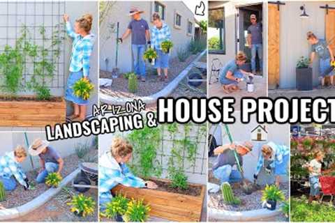 *NEW* HOUSE PROJECTS & LANDSCAPING!!😍 EXTERIOR HOME MAKEOVER | OUR ARIZONA FIXER UPPER