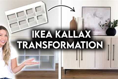 DIY IKEA HACK KALLAX TRANSFORMATION | FLUTED SIDEBOARD