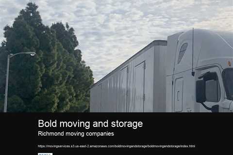 Bold moving and storage