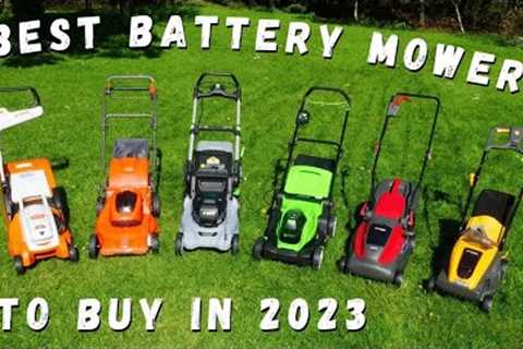 Best Battery Lawn Mowers 2023 - Watch This Review Before You Buy!