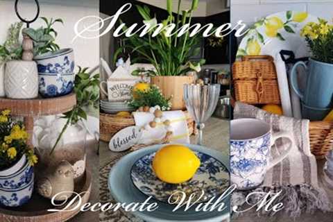 NEW🍋2023 SUMMER DECORATE WITH ME🍋 FRENCH COUNTRY/COTTAGE CORE KITCHEN