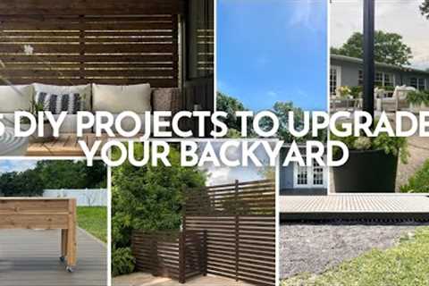 5 DIY Projects to Upgrade your Backyard