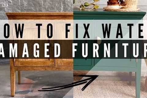 Water Damaged Buffet | Extreme Furniture Makeover | How to Repair Water Damaged Furniture