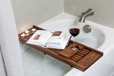 Build an elegant wooden bath tray