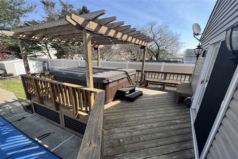 Makeover Monday: Pool & Hot Tub Deck in Glen Burnie, Maryland