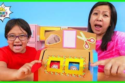 How to make DIY Rock Paper Scissors Machine from Cardboard!!!