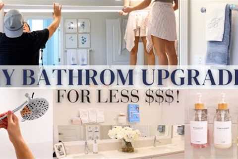 2023 DIY Bathroom Makeover UNDER $200! Budget Friendly! DECORATE WITH ME! | Alexandra Beuter