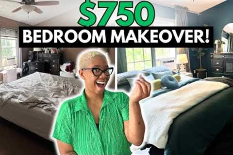 I did a $750, 3 DAY Bedroom Makeover with NO DESIGN PLAN!  | BUDGET FRIENDLY BEDROOM MAKEOVER