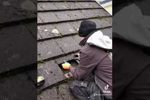 How we install a solar PV roof hook ☀️#renewableenergy #renewables #solarpv #solar #energy