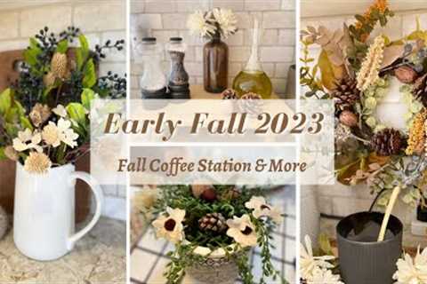 Early Fall Decorating Ideas & Tips 2023 | Early Fall Coffee Station | Cozy Fall Decor 2023