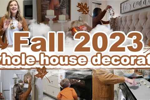 2023 FALL DECORATE WITH ME! | WHOLE HOUSE DECORATING | FALL CLEAN + DECORATE | Lauren Yarbrough