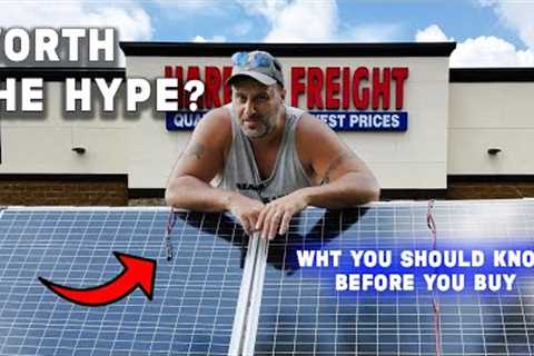 Harbor Freight Solar Panels and WHAT YOU NEED TO KNOW before you buy them