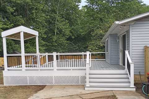 Makeover Monday: Deck with Grill Covering in Davidsonville, Maryland