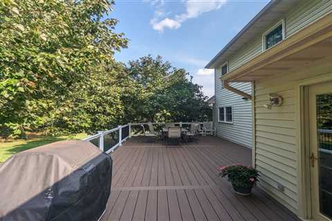 Makeover Monday: Dark Cocoa Composite Deck in Sykesville, Maryland